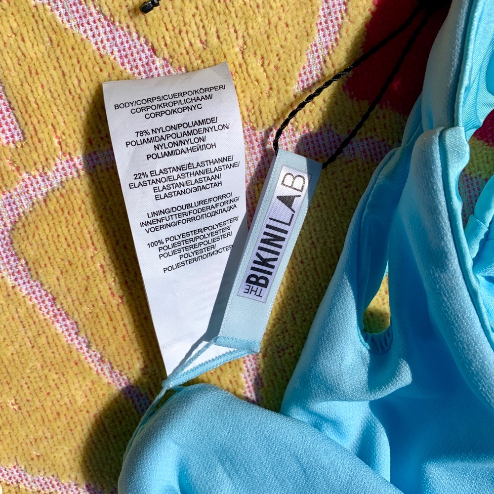 The Bikini Lab Blue Hipster Bikini Bottoms - Picture 5 of 7